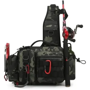 Fishing Tackle Backpack Lure Box Gear Storage