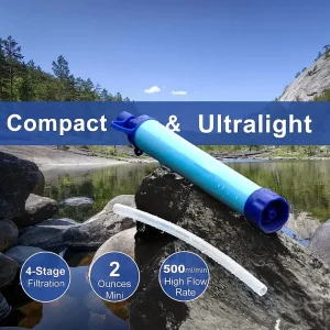 1pc Water Filter, Personal Straw Water Filtration System