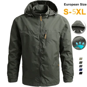 Windbreaker Tactical Jacket Waterproof Outdoor Hooded Coat