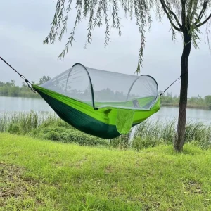 Outdoor Hammock With Mosquito Net Lightweight 250x120cm